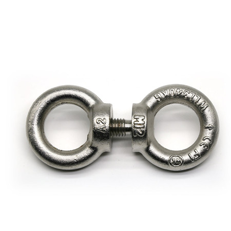 China high quality forged eye bolts with nuts hot-dip galv.