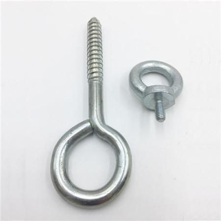 China Carbon Steel metal eye screw ss304 Self Tapping wood Hook Eye Screw Bolt Lag Screw