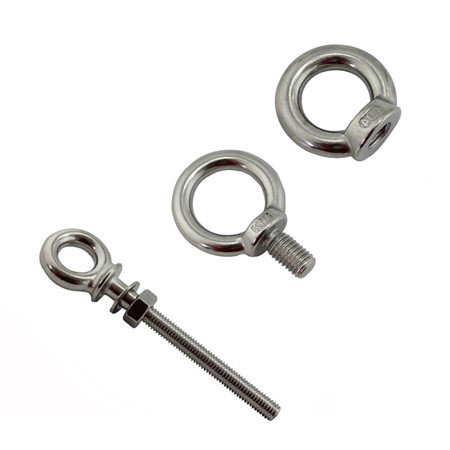 Customized chinese manufacture long cold forged adjustable eye bolt