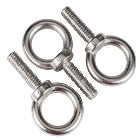Stainless steel double ended eye bolt snap