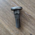 Flat head with hex shank bolt