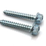 Hex flange wood screw zinc plated