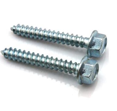 Hex flange wood screw zinc plated