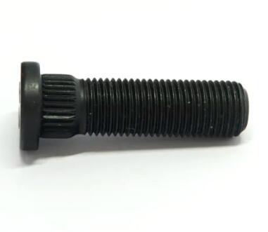 8.8 black oxided knurled bolt