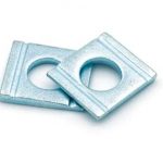 Carbon steel square wedge shaped washer