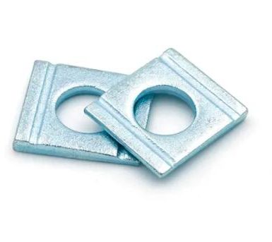 Carbon steel square wedge shaped washer