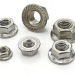 SS304 hex flange nut plain