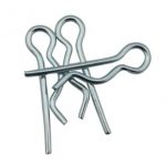 Spring steel single wire R pin