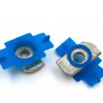 Spring nut plastic wing channel nut