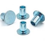 Steel Flat Head Zinc Plating Semi Tubular Hollow Rivet