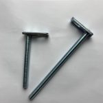 T bolt threaded rod with welding plate