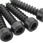 Black oxide hex socket wood screw carbon steel