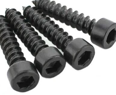 Black oxide hex socket wood screw carbon steel