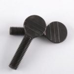 Black oxide thumb bolt