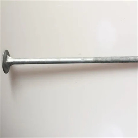 Fastener A307 Round Head Bolt With Nibs Carbon Steel Plain Timber Bolts for Wood Industry