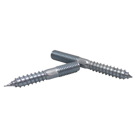 Zinc Bolt Wood Fastener A307 Round Head Bolt With Nibs Carbon Steel Plain Timber Bolts For Wood Industry