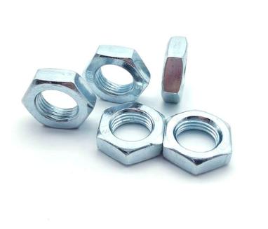 ZINC plated hex jam nut din439