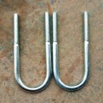 Zinc plated low carbon steel U bolt